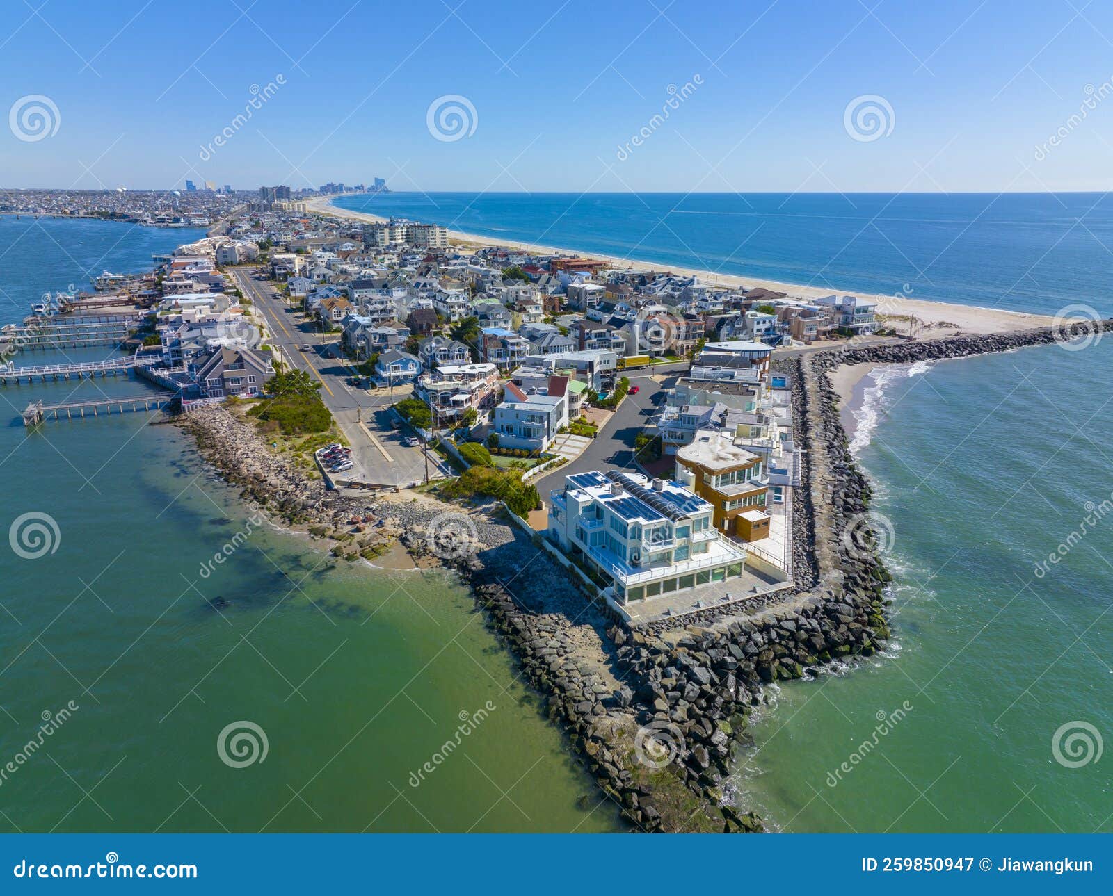 Longport Point Aerial View, Longport, NJ, USA Stock Image Image of
