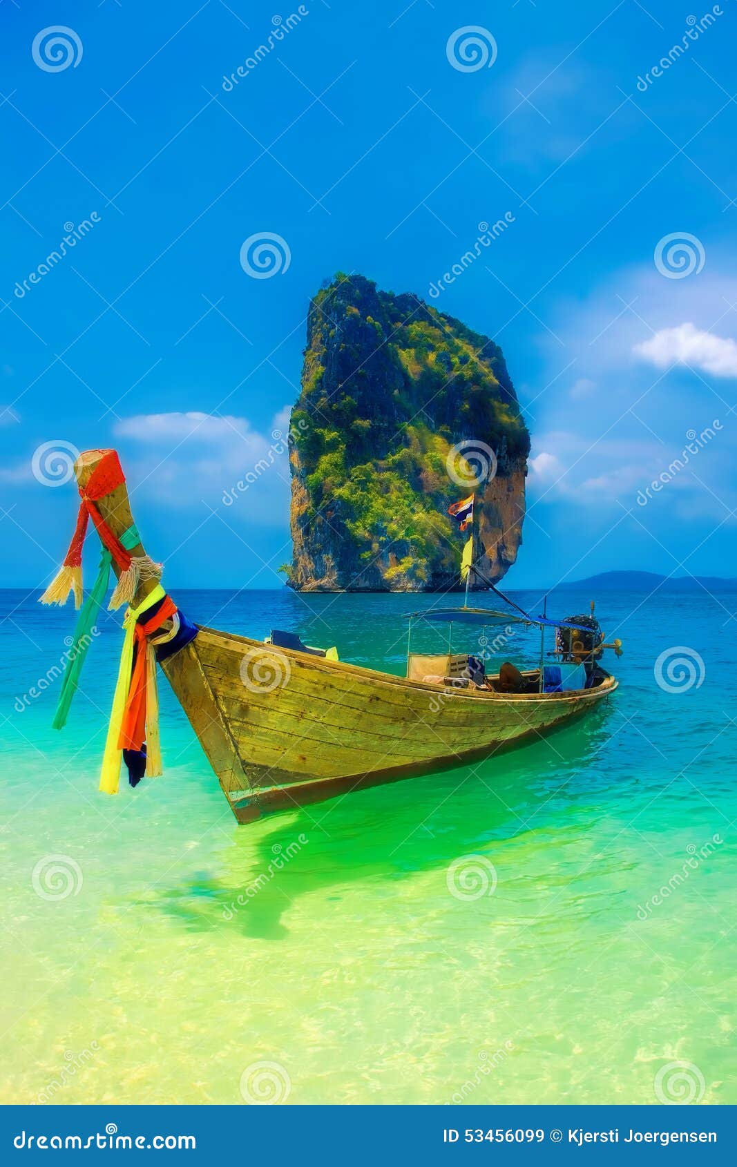 longtail boat in krabi, thailand