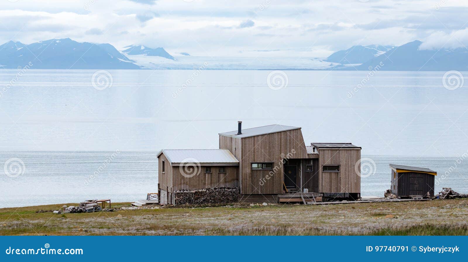 Longyearbyen Шпицберген, Свальбард, Норвегия Стоковое Изображение.