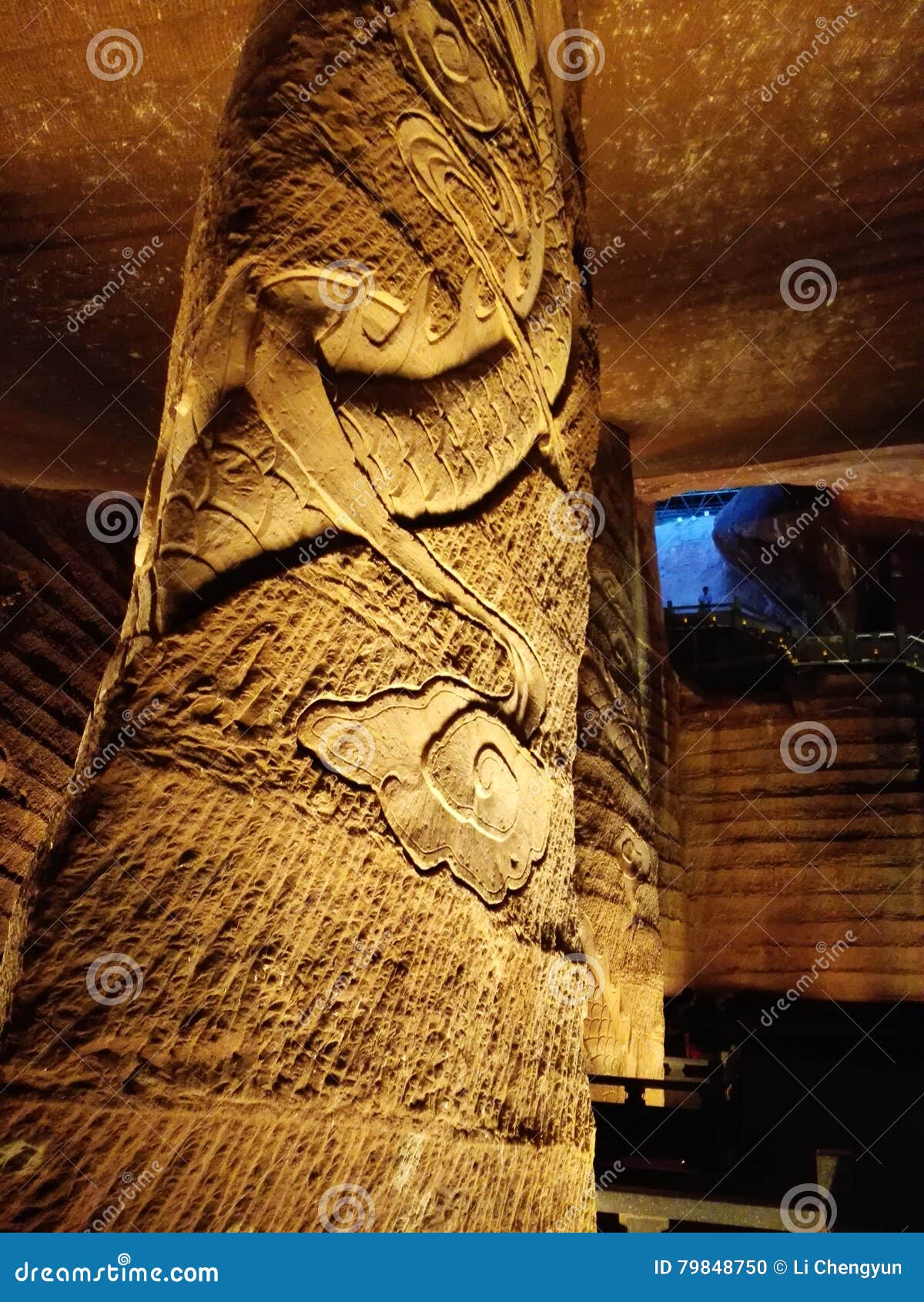 Longyou grottoes in China stock photo. Image of crack 79848750