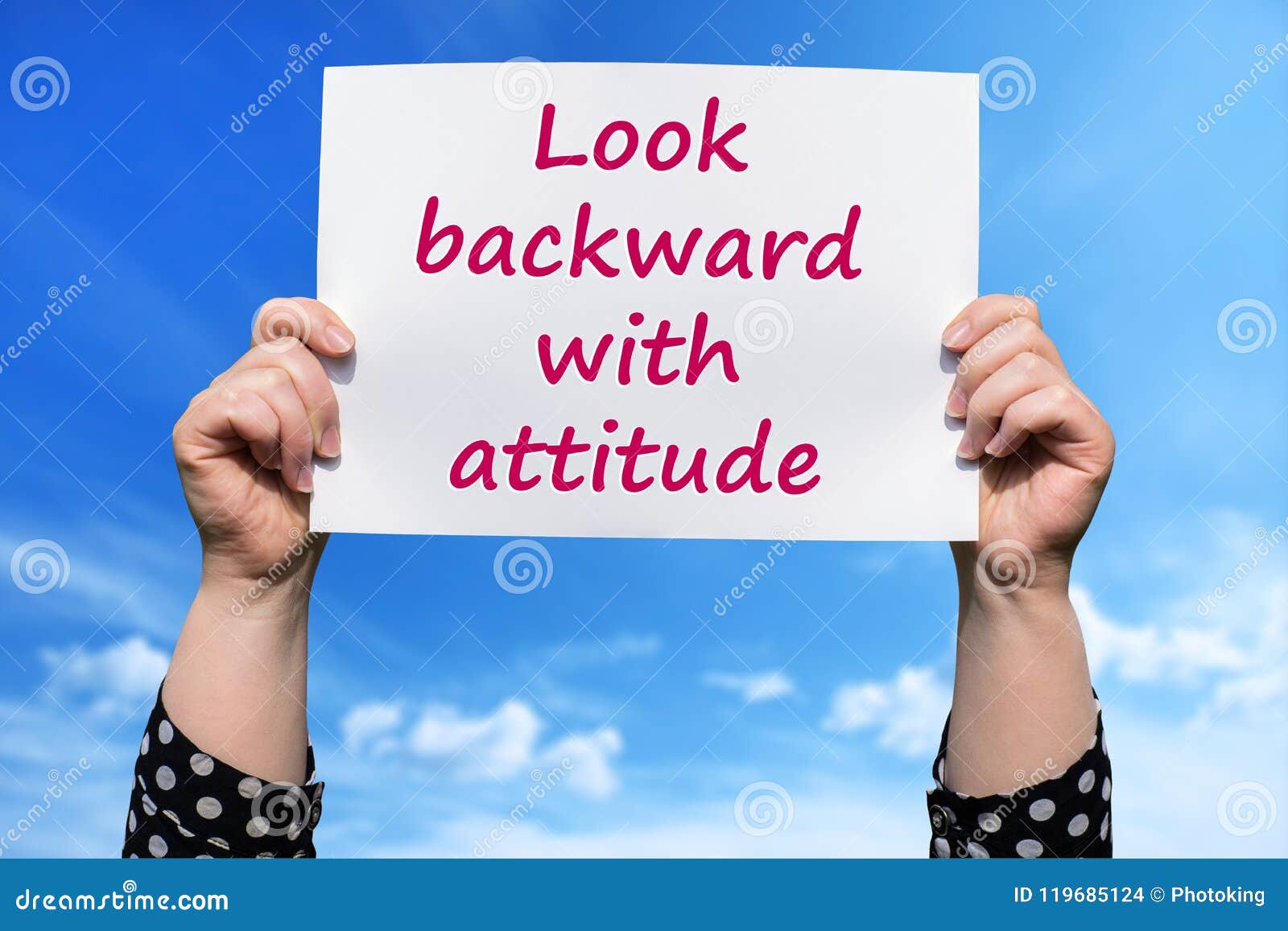 look backward with attitude