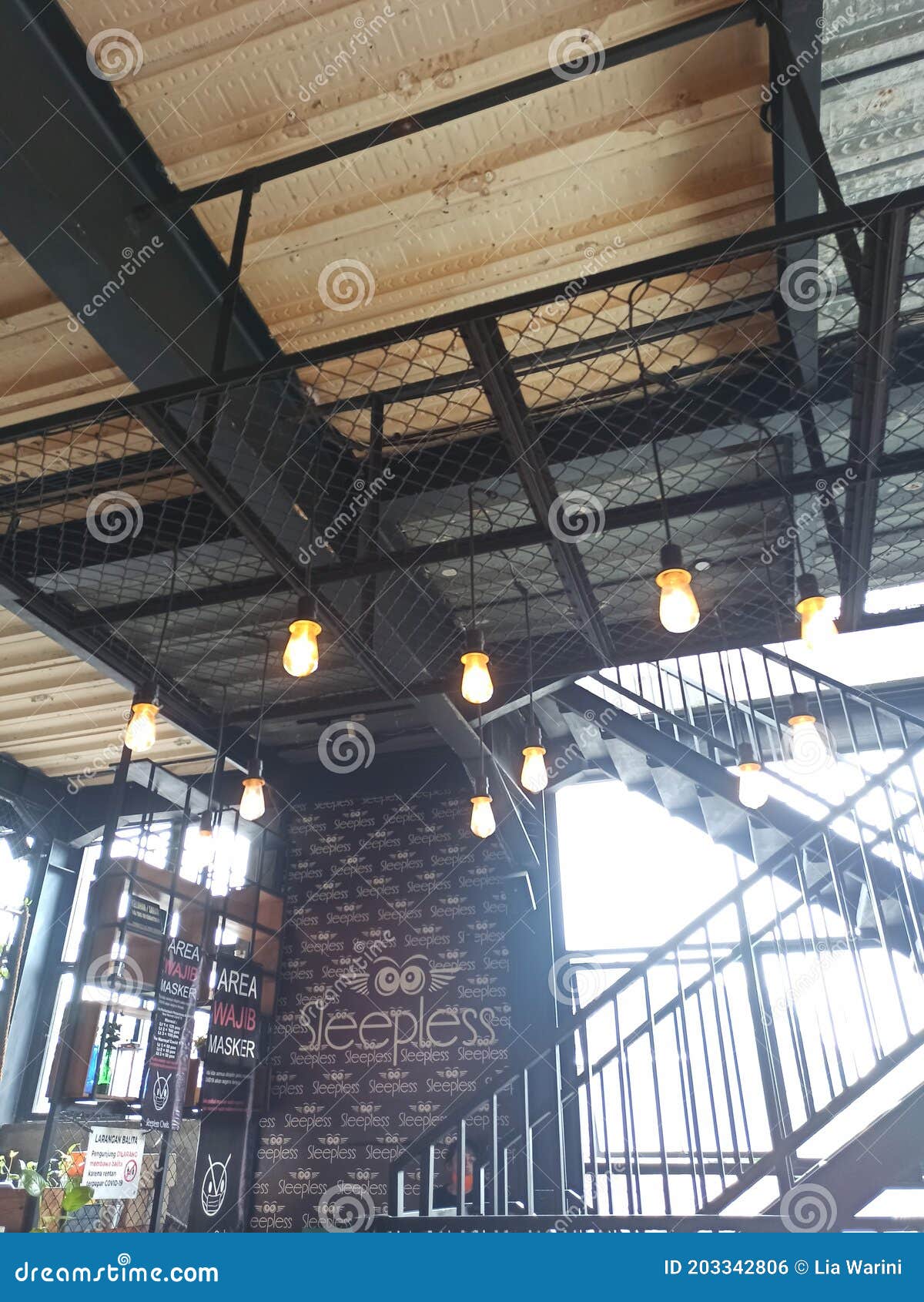 Look at Hanging Lamp in Jakarta. Liabimage Sleepless Tebet.Jakarta