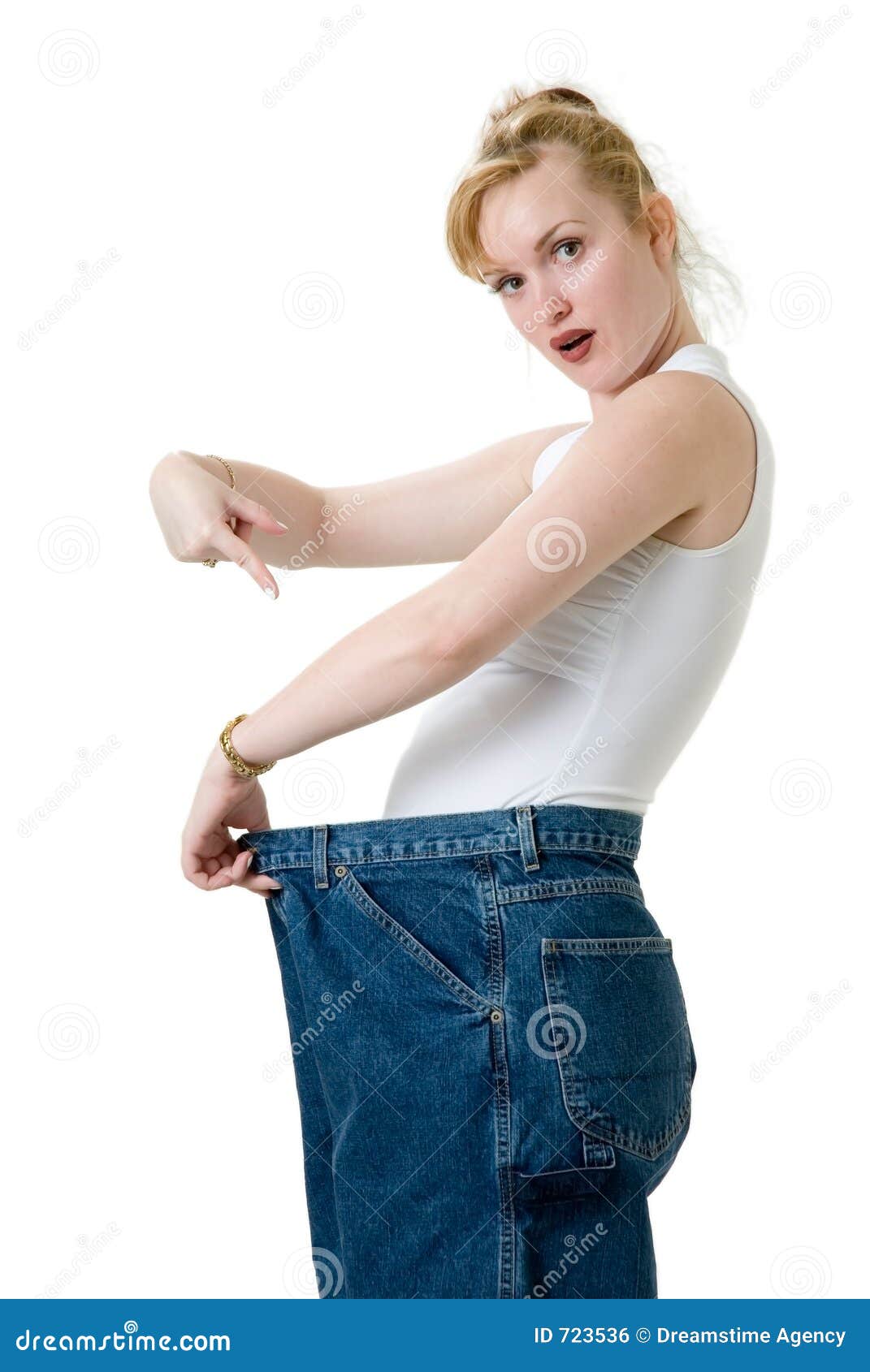 Look How Much Weight I Lost Stock Photo Image of lose, stomach 723536