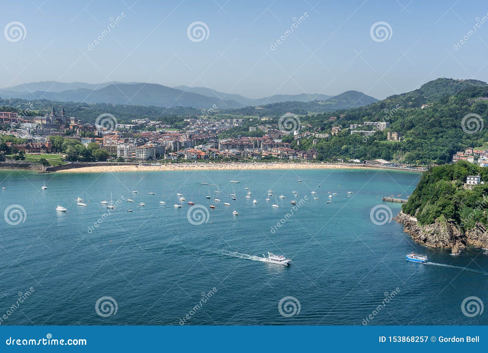 ondarreta beach in san sebastian