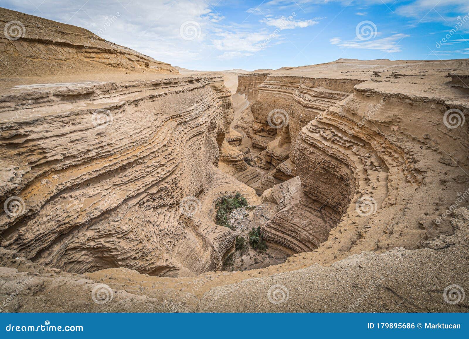 canyon de los perdidos, a stunning natural formation in the nazca desert, peru