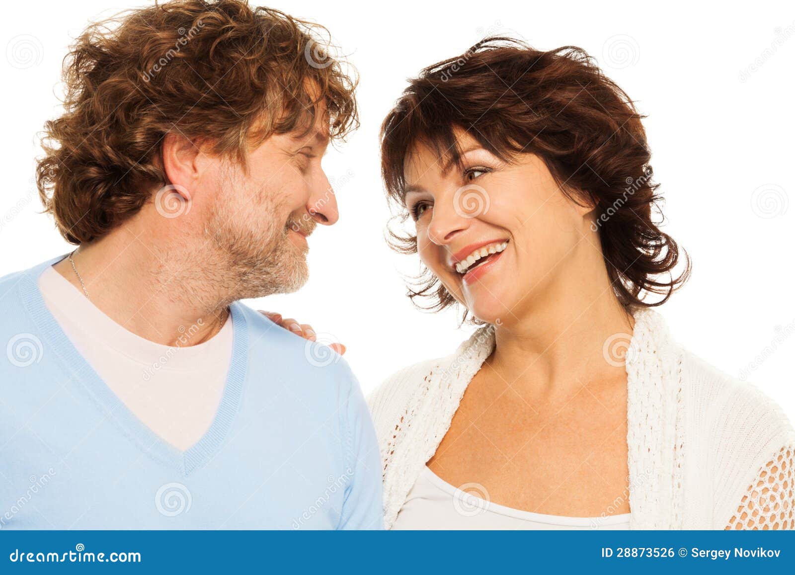 Looking in Each Others Eyes Stock Photo Image of people, portrait