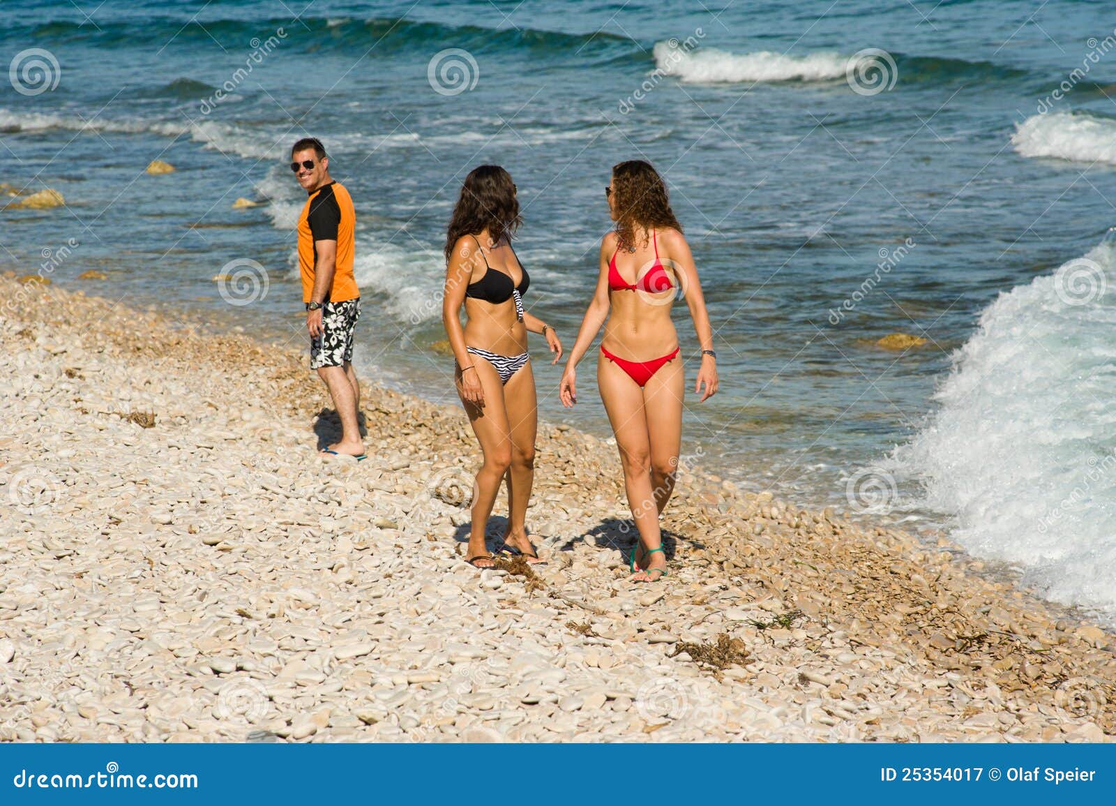 voyeur nude beach threesome