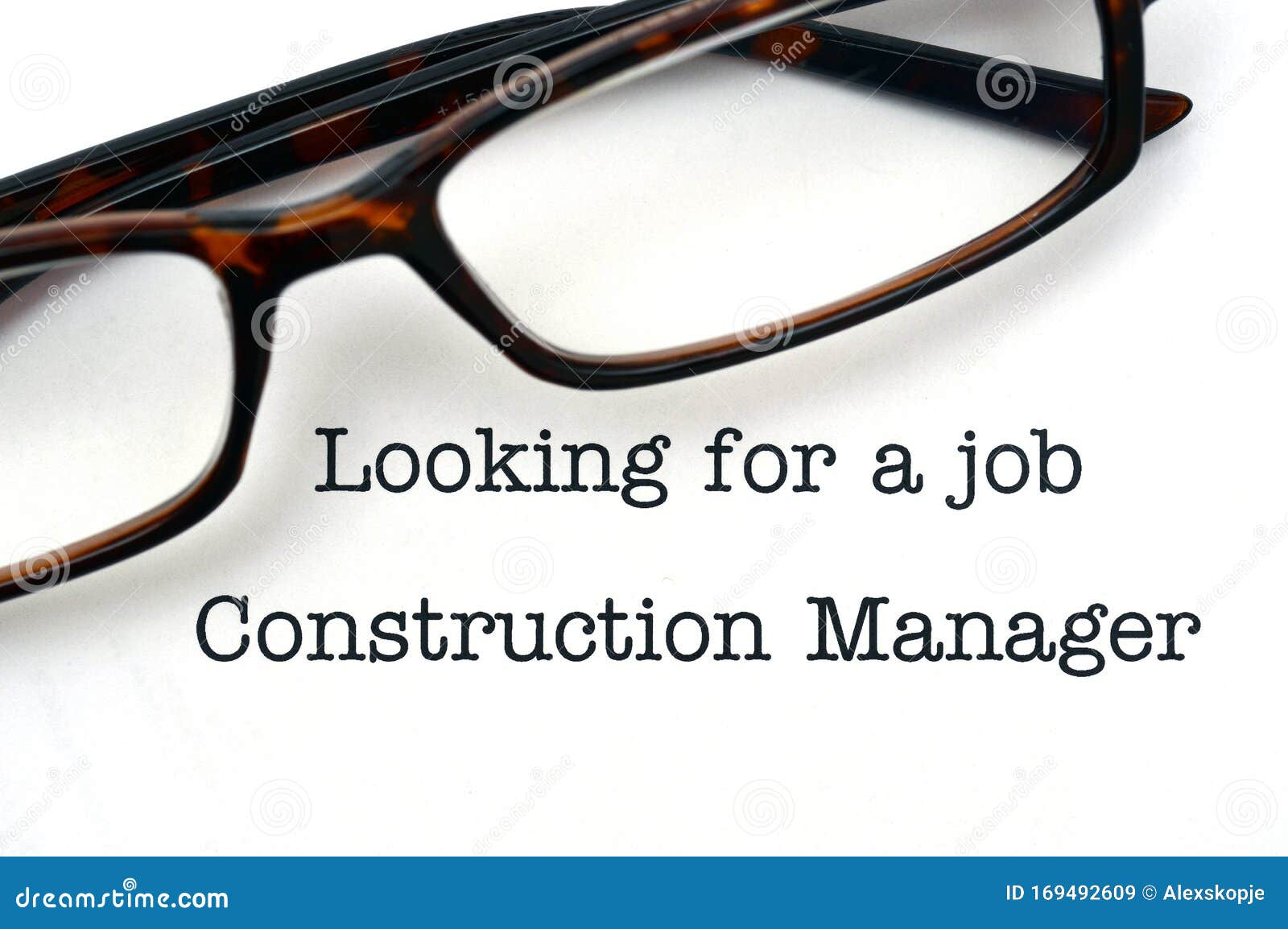 Looking for a Job Construction Manager Stock Image Image of project