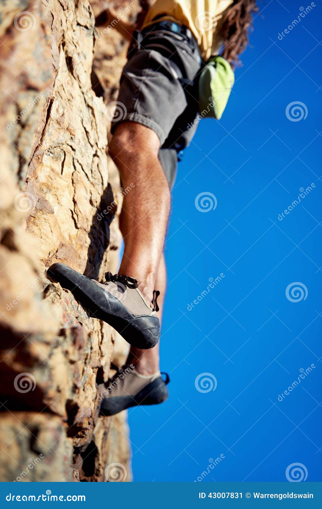 Looking for that Next Foothold Stock Image Image of adventure