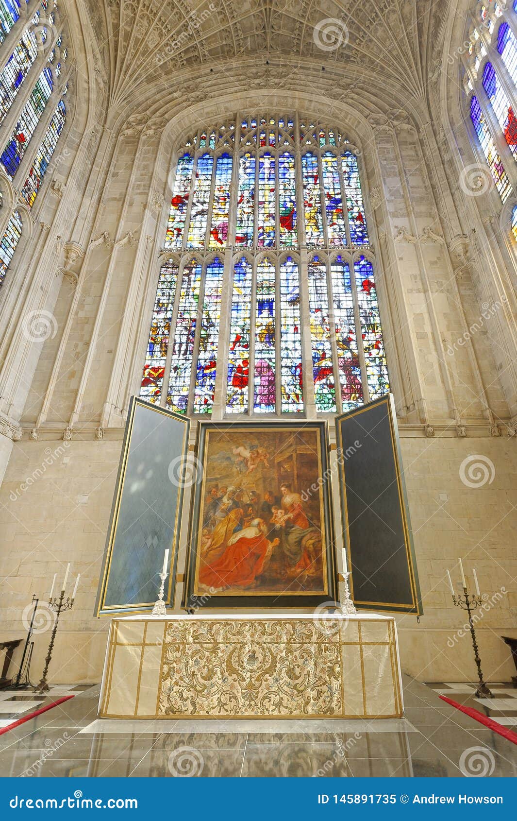 Gothic Ceiling Kings College Chapel Masterpiece Editorial Image