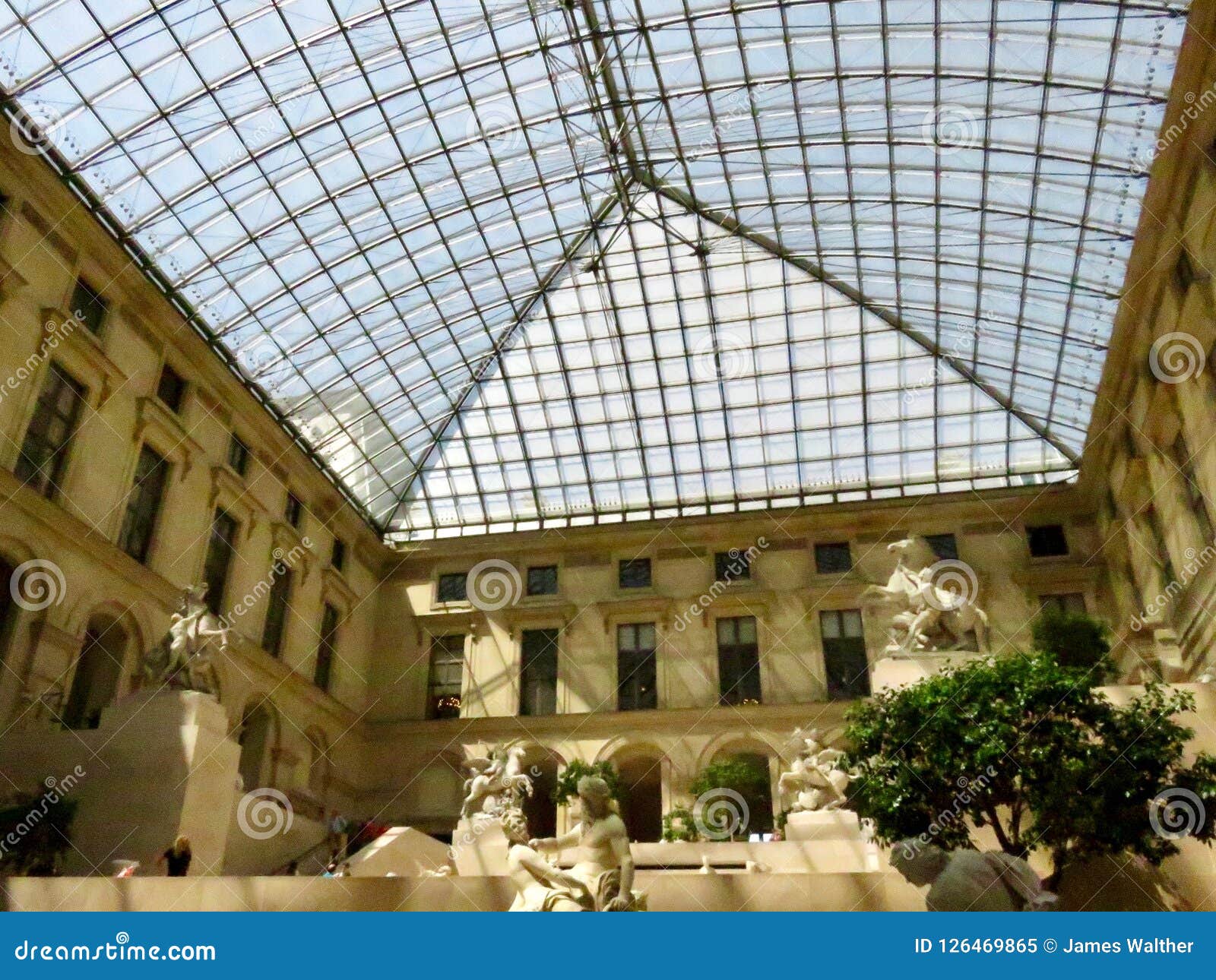 Inside of the Louvre Statue Gallery Editorial Image Image of inside