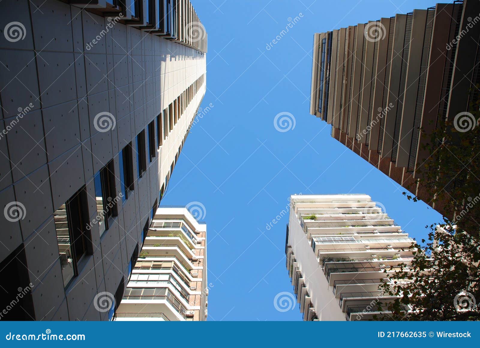 looking up to buenos aires highrises