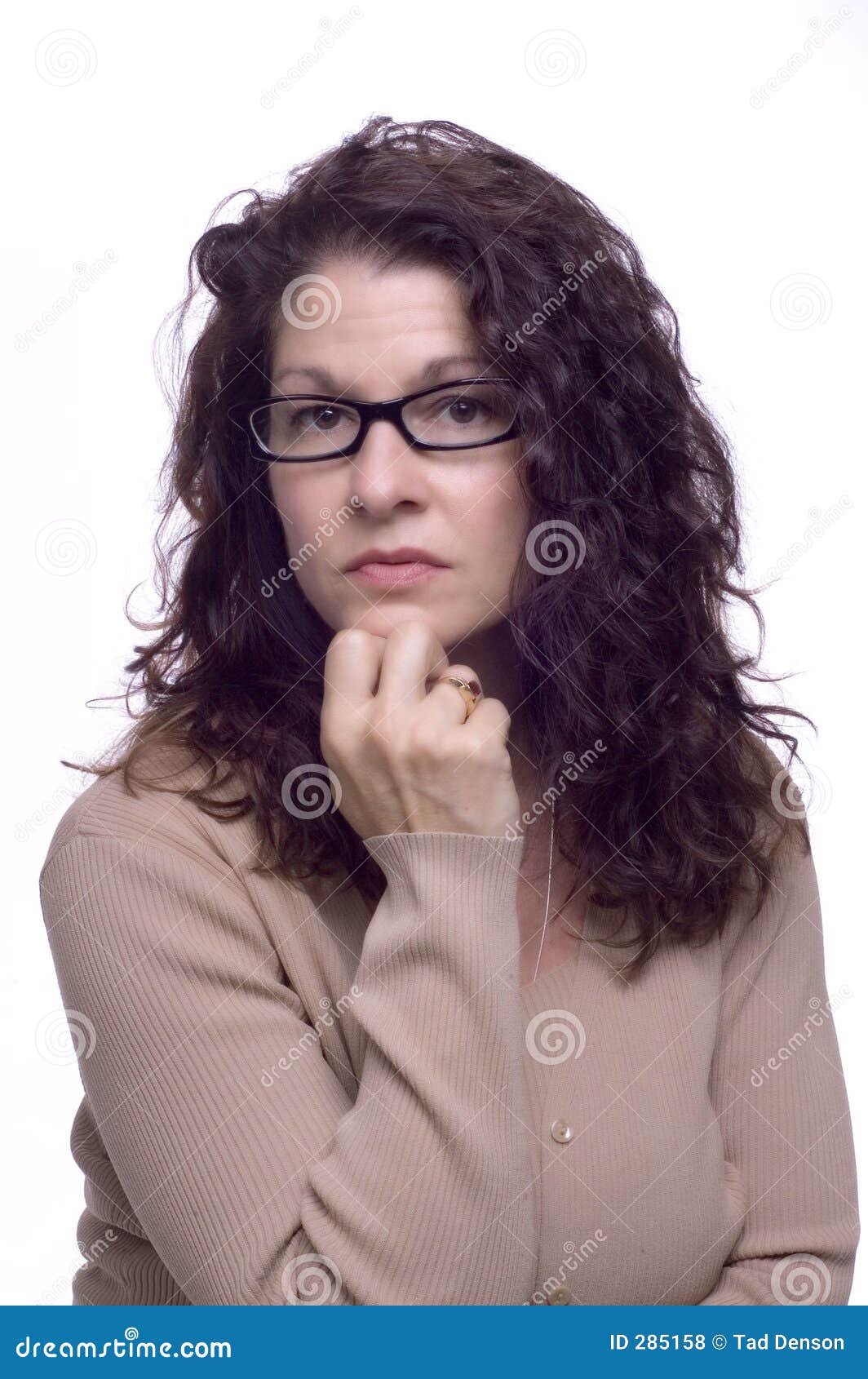 She looks smart! stock photo. Image of young, cute, 285158