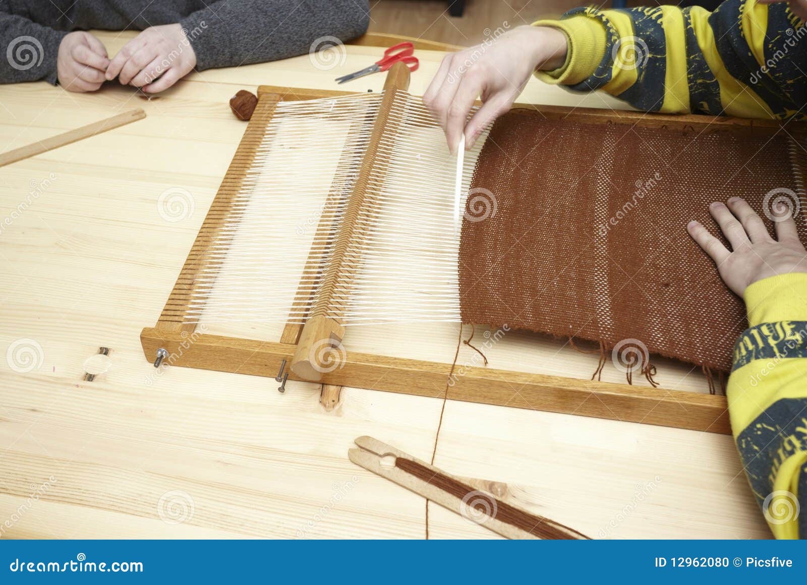 Loom Tool Textile Handmade Craft Stock Photo Image of natural, cloth 12962080