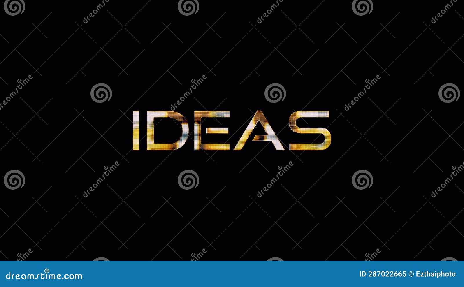 Loop Ideas Golden Text Shine Light Motion Animation Stock Video Video