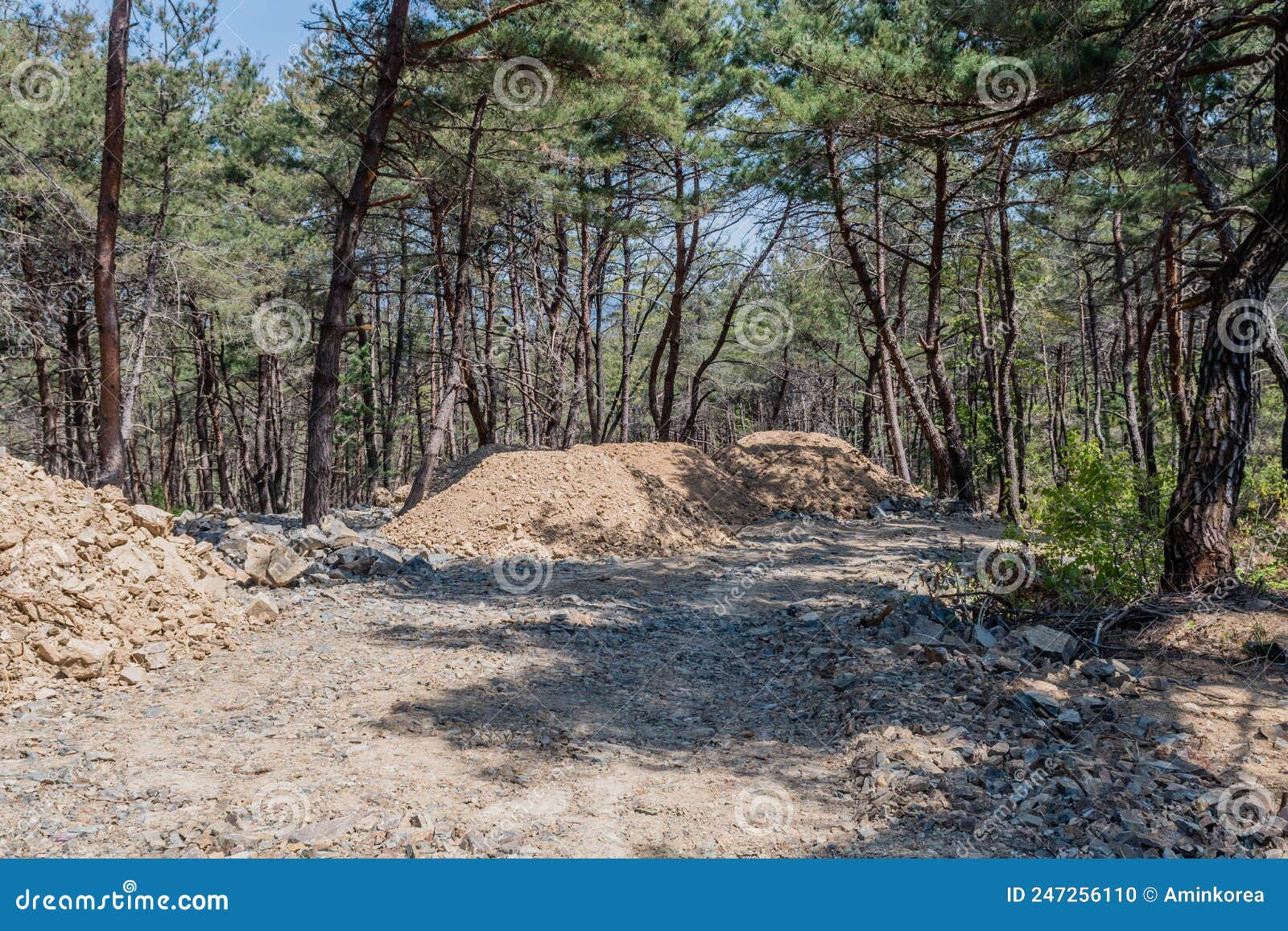 Loose Dirt and Rocks from Construction Stock Photo Image of broken