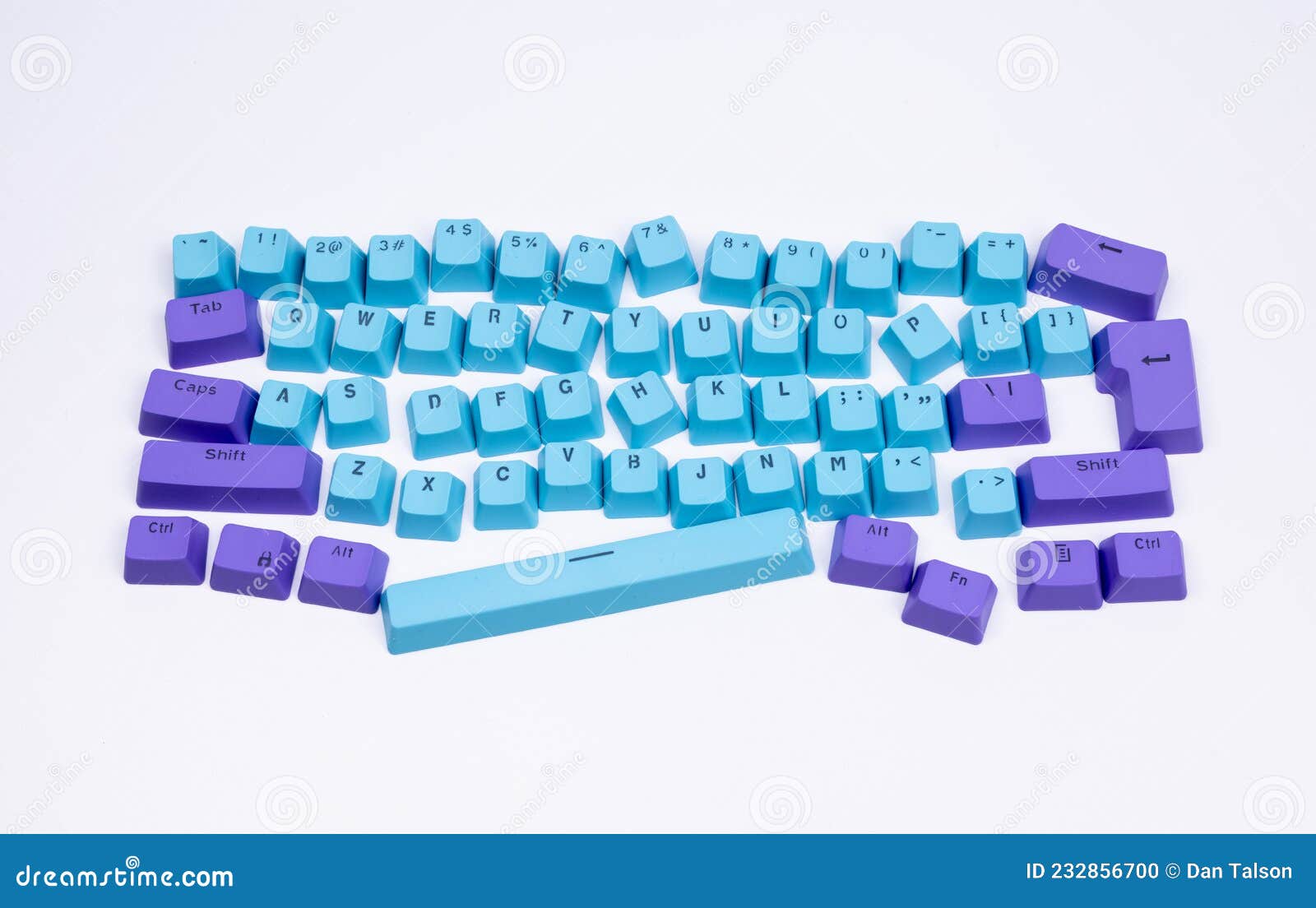 Losse Computer Keyboard Keys Moving Around Stock Photo Image of