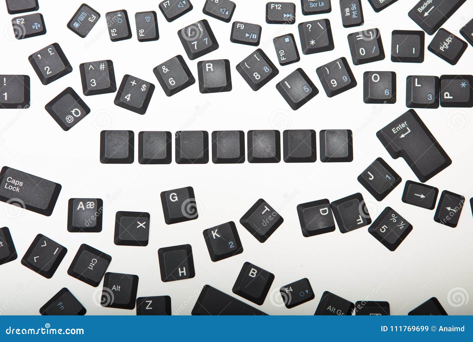 Loose Scattered Alphanumeric Key Covers Stock Image Image of ideas