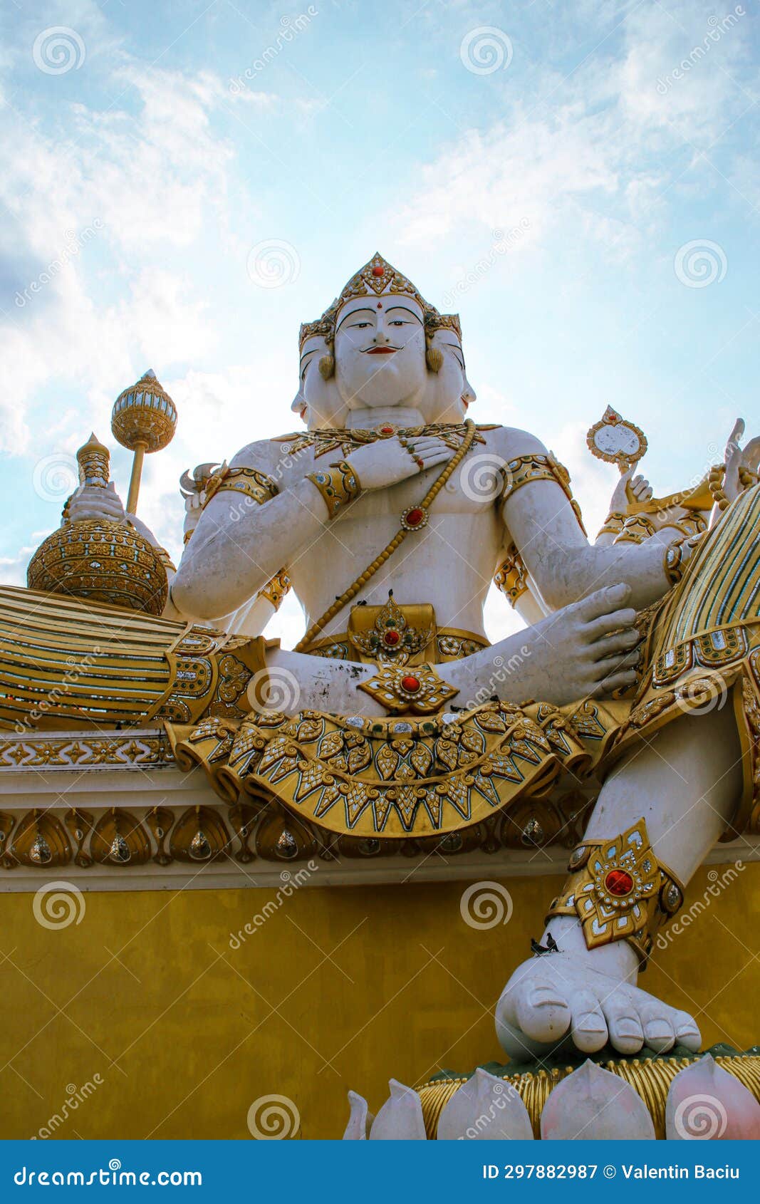 Lord Brahma, is the Creator God in Hinduism. Located in Wat Saman ...