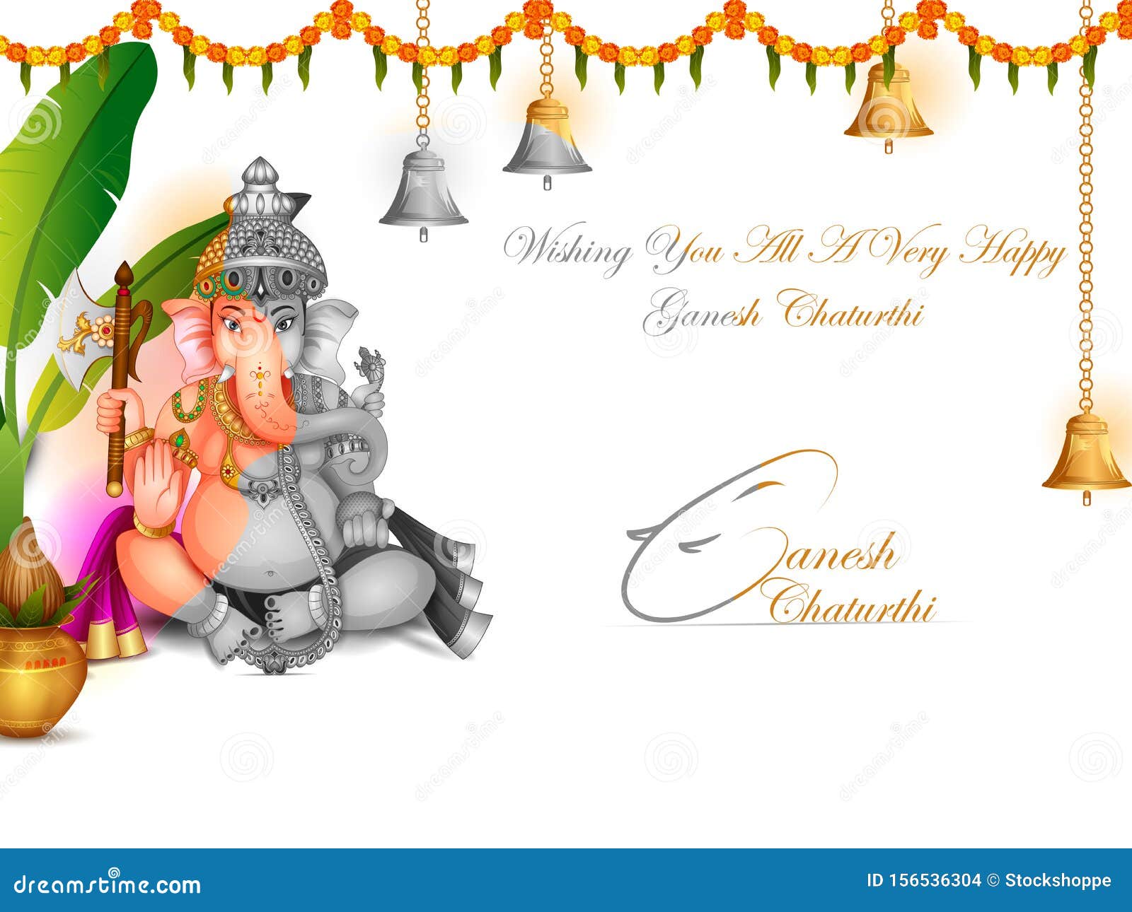 Ganesh chaturthi festival india banner design Vector Image