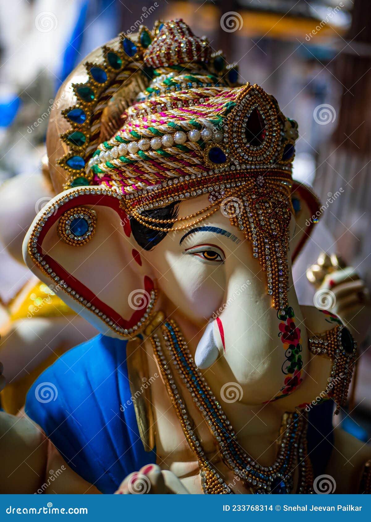 Lord Ganesh Statue Ready for Upcoming Festival Stock Photo - Image of  hinduism, culture: 233768314