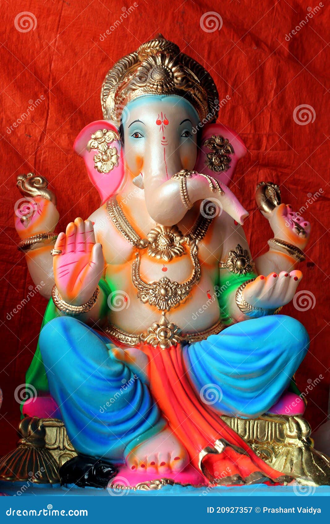 Lord Ganesha - stock image. Image of ganpati, dancing - 20927357