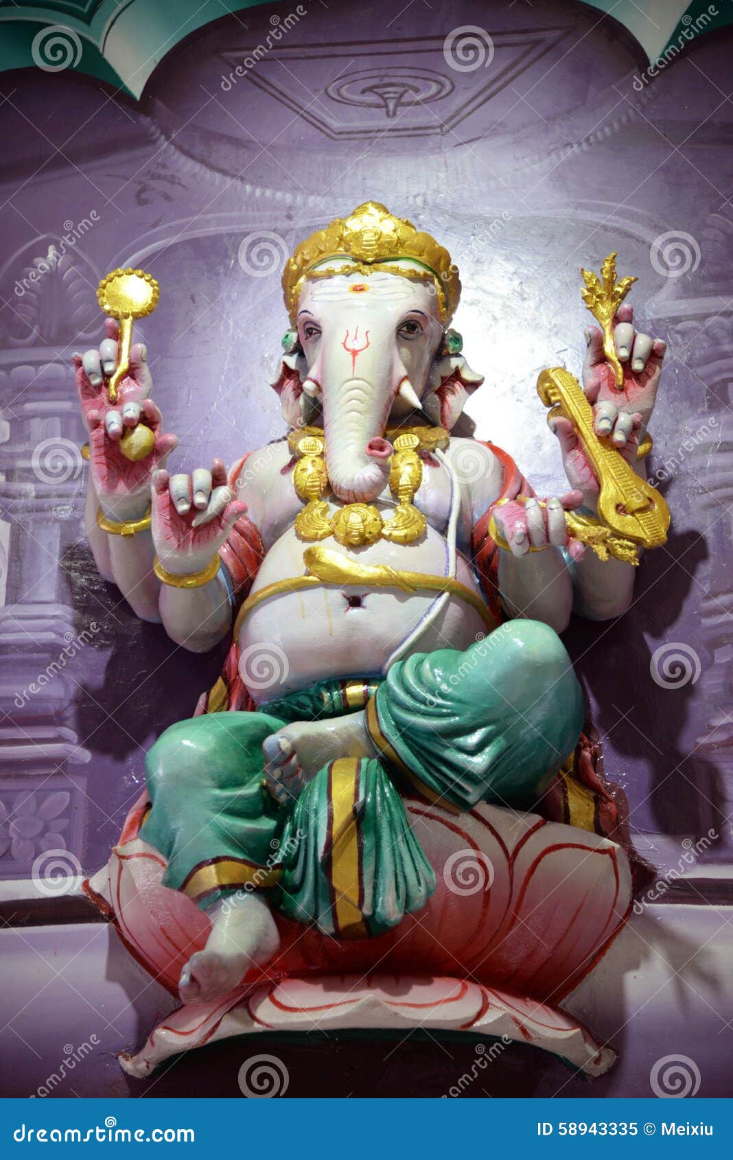 Lord ganesha stock image. Image of elephant, mythology - 58943335