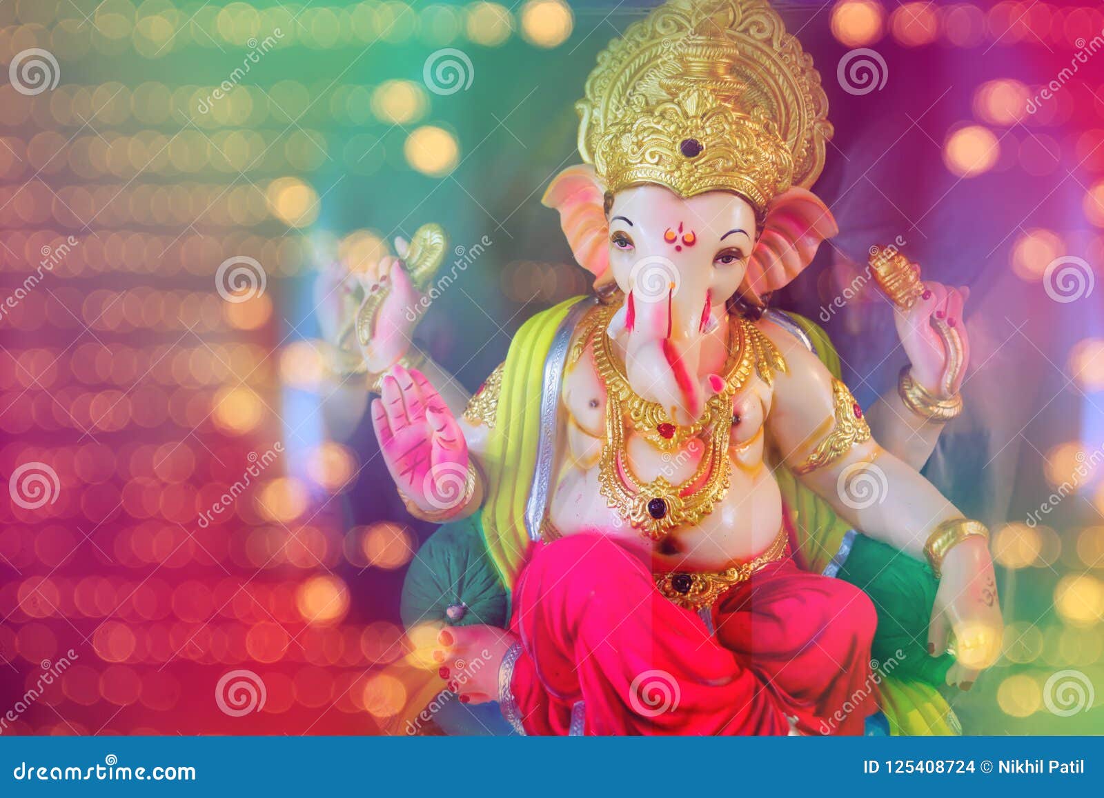 Lord Ganesha, Festival De Ganesha Foto de archivo Imagen de figura