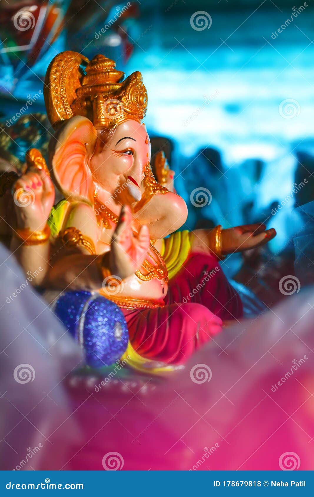 Lord Ganesha , Ganesh Festival Stock Photo - Image of greeting ...