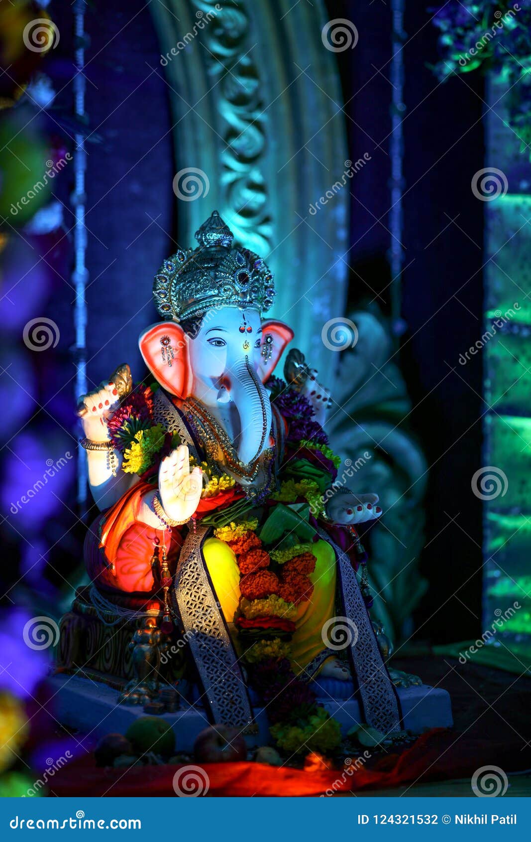 Lord Ganesha , Ganesha Festival Stock Photo - Image of icon, ganapati ...