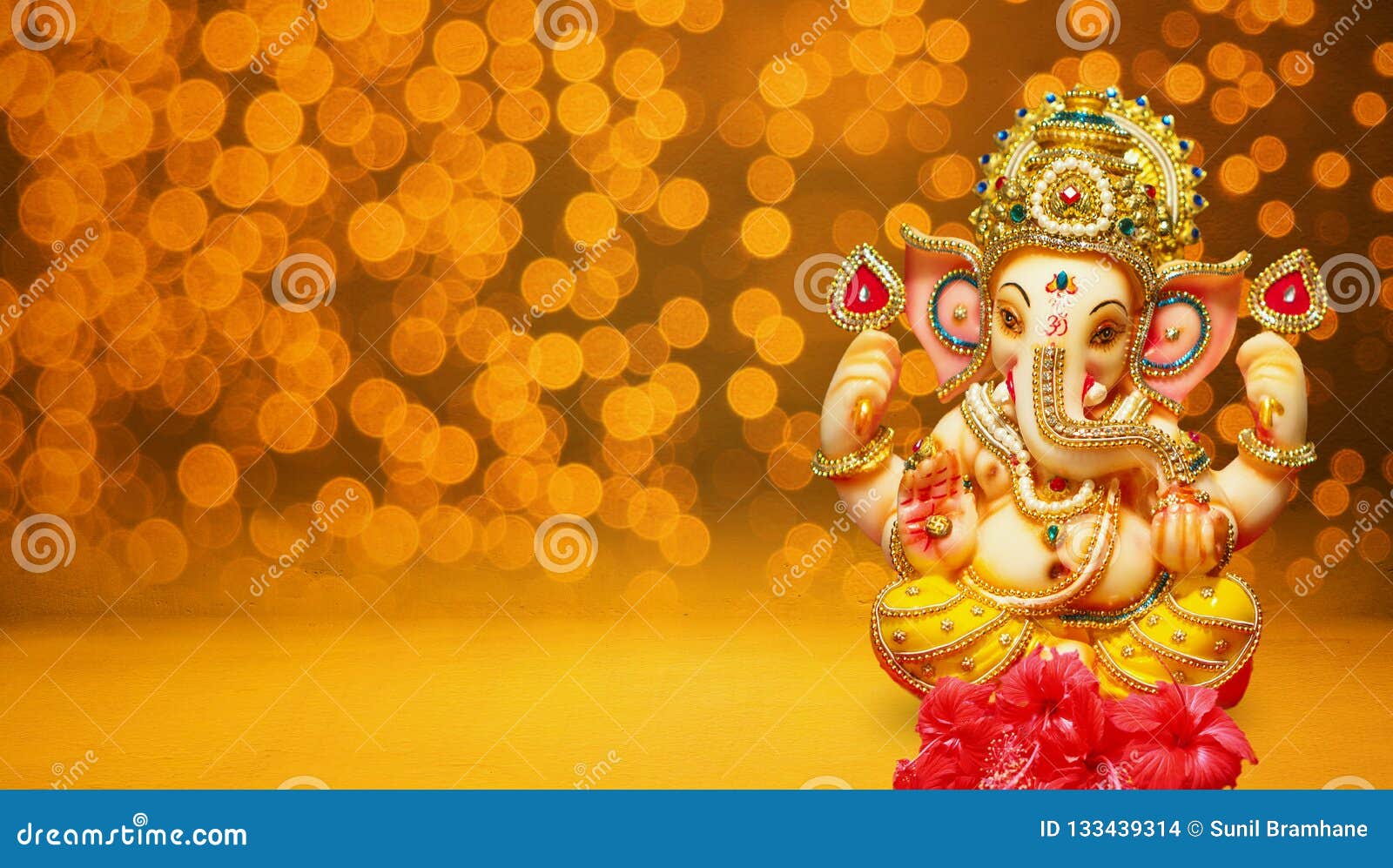 Lord Ganesha Idol Ganesh Festival Chaturthi Stock Illustration -  Illustration of india, hinduism: 133439314