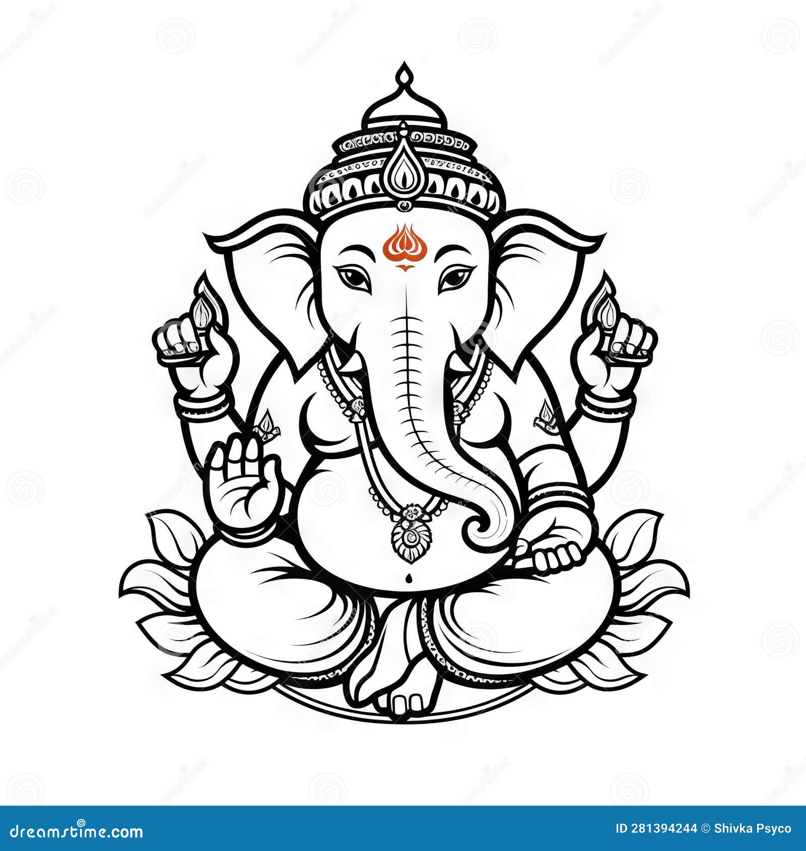 Buy Lord Ganesha Drawing 3487 Digital Sketches Online at Best Prices by Top  World Artist.