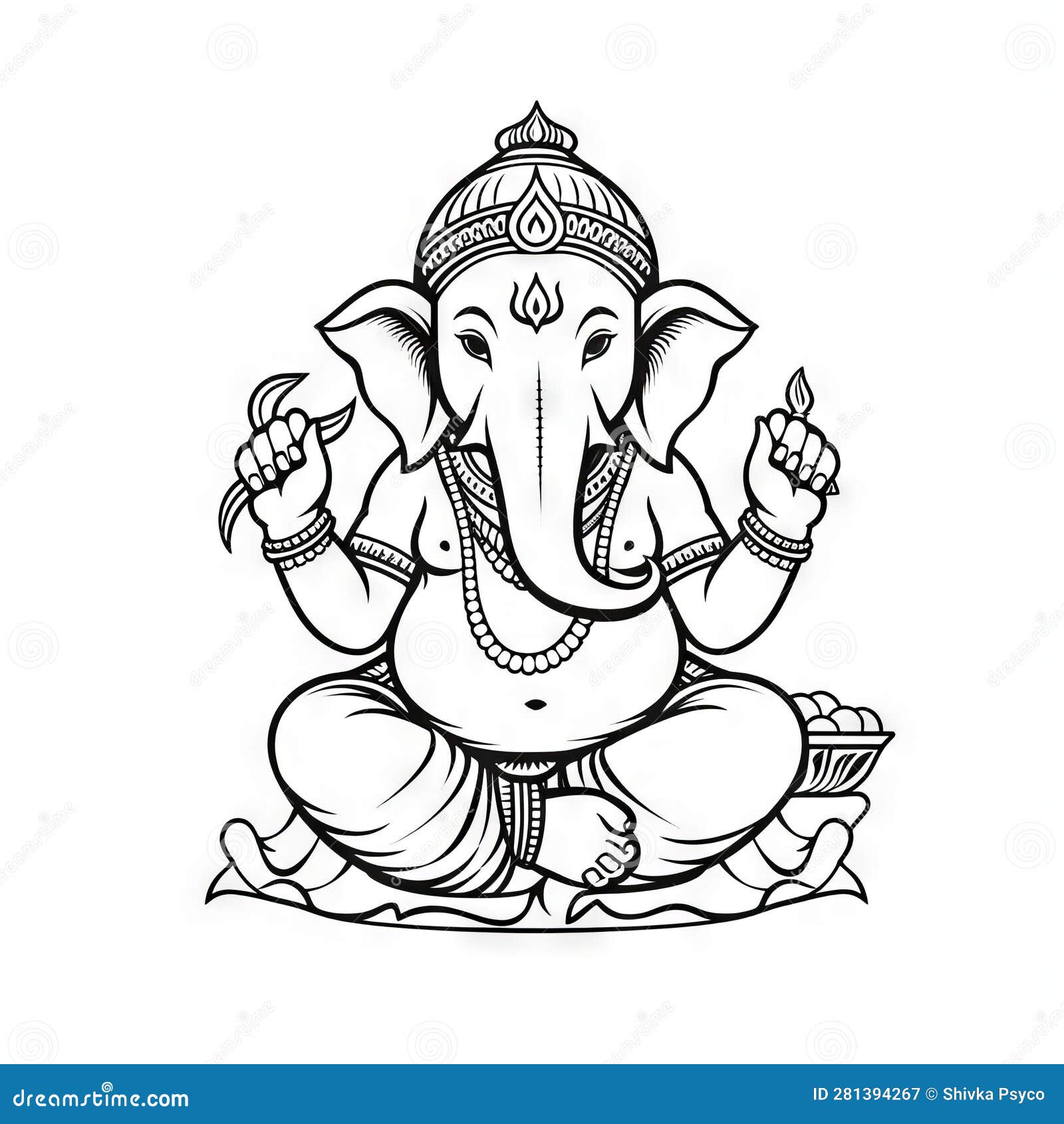 Easy Drawing of Ganesha /Ganesh chaturthi drawing for kids - YouTube