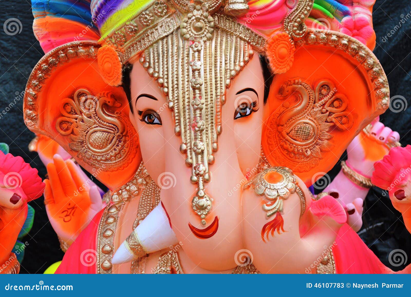 Lord Ganesha S Statue, Ahmedabad Stock Image - Image of indian, clay ...