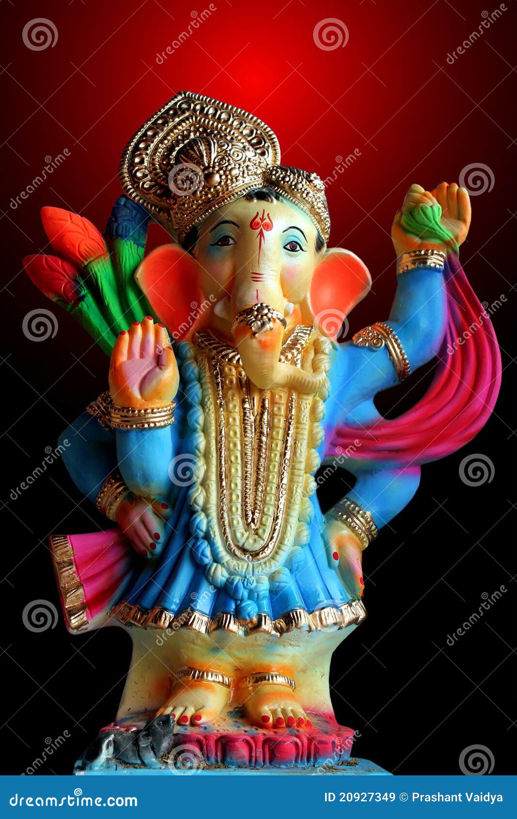 Lord Ganesha stock image. Image of celebration, ganeshotsav - 20927349