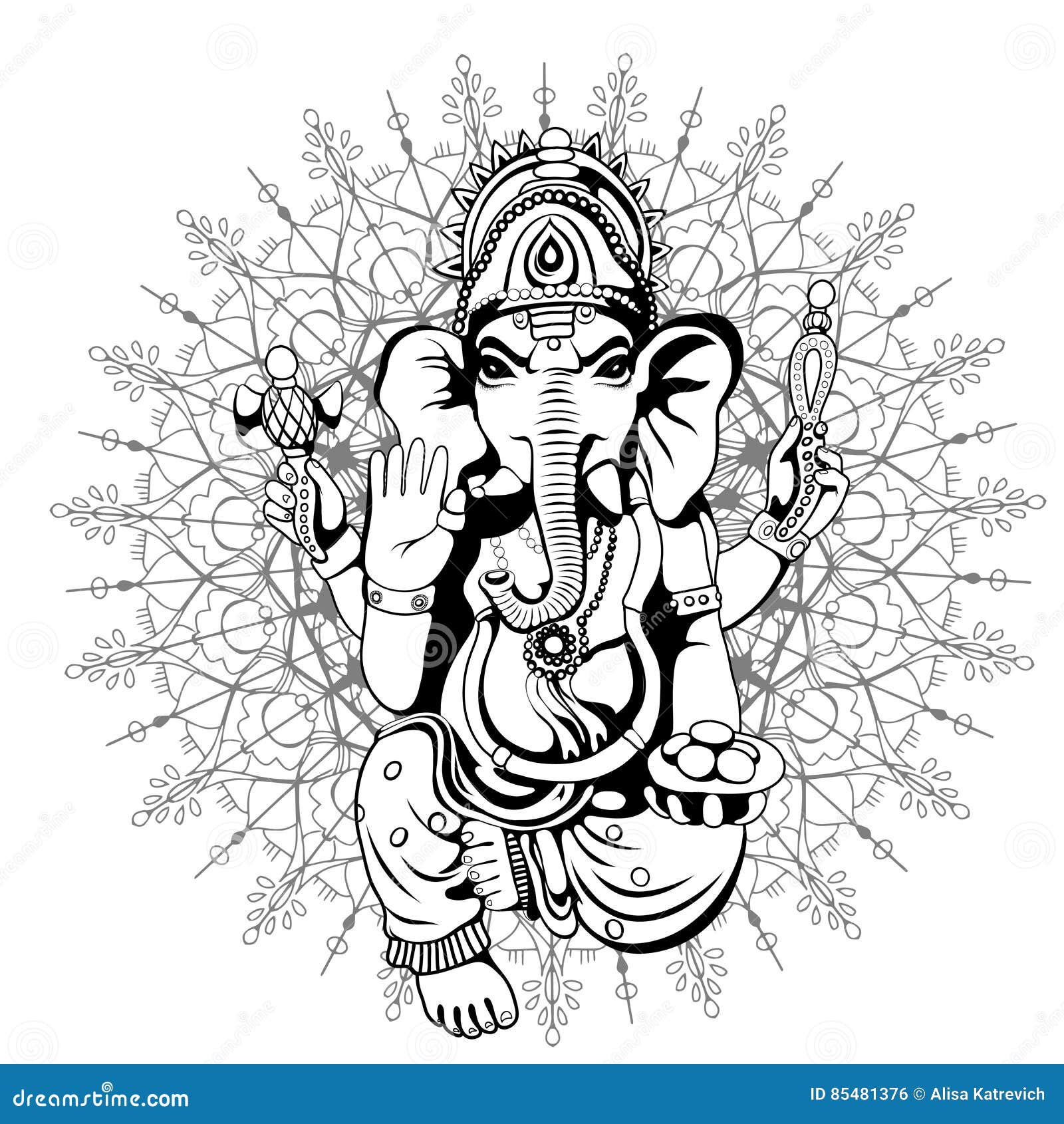 Lord ganesh Drawing by Hiten Mistry - Fine Art America