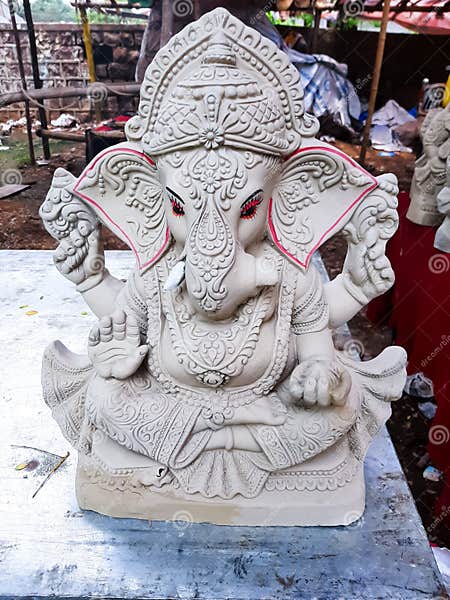 Lord Ganesha Statue Selling during Ganesh Chaturthi Stock Image - Image ...