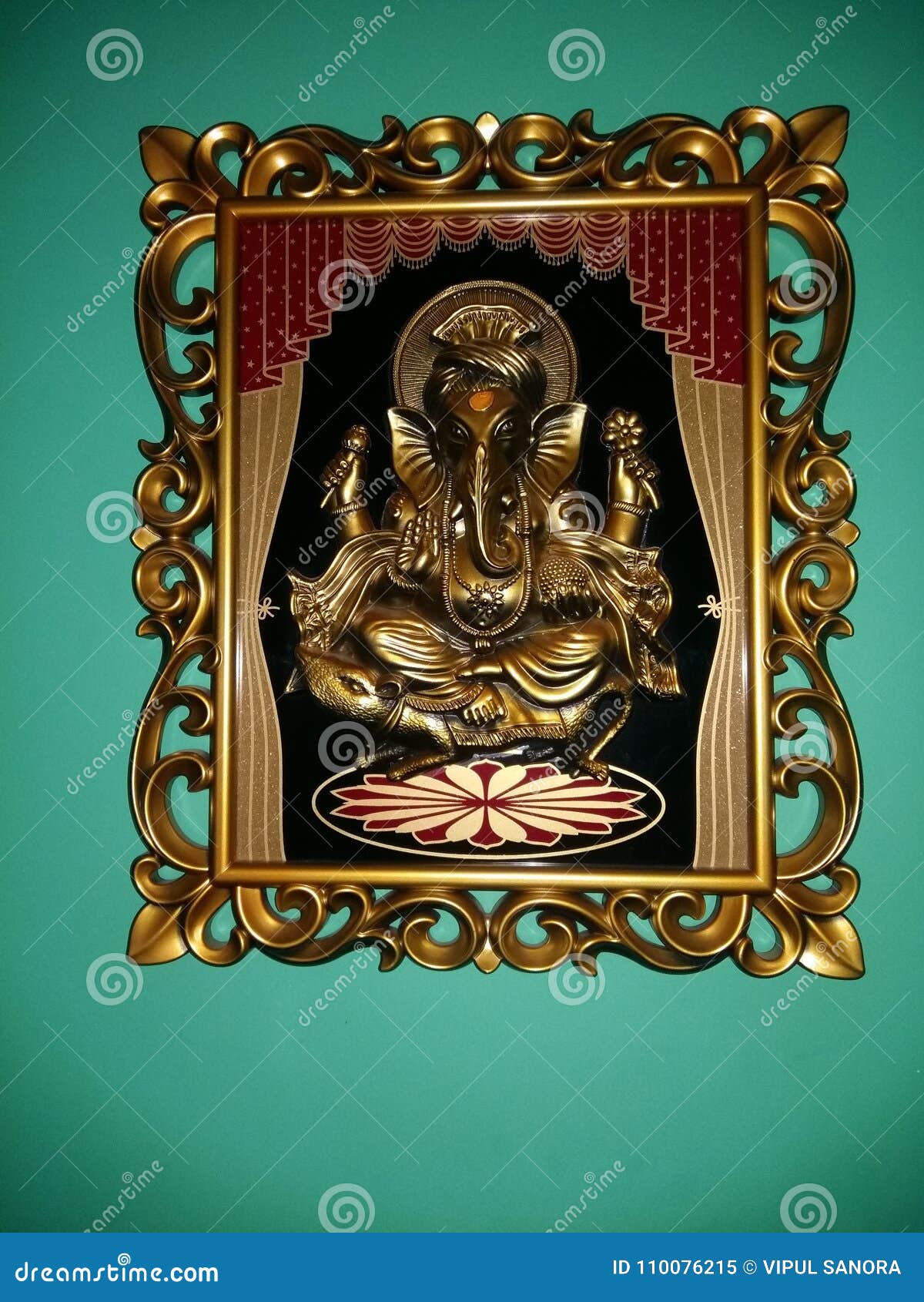 Lord ganesha. stock image. Image of decor, ganesha, wall 110076215