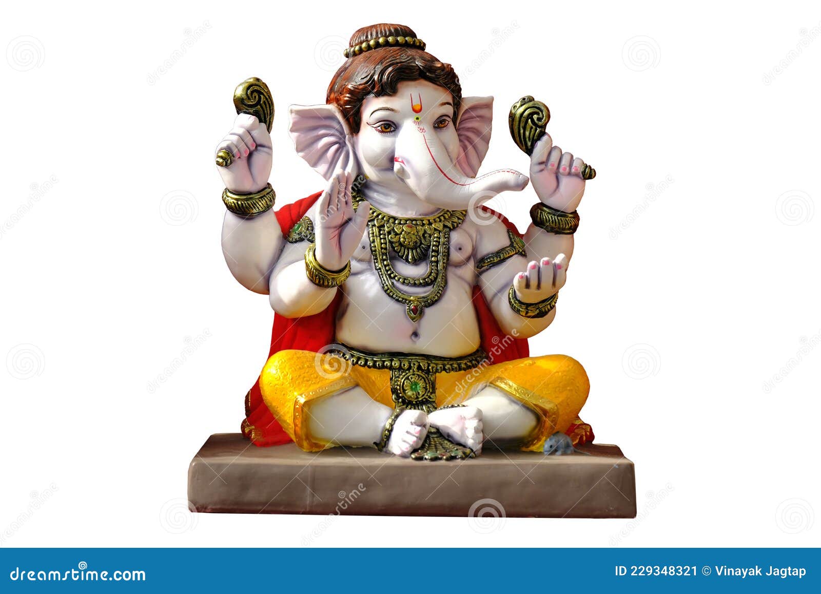 Lord Ganesha with White Background, God Ganesha Poster Design Stock Image -  Image of design, isolated: 229348321