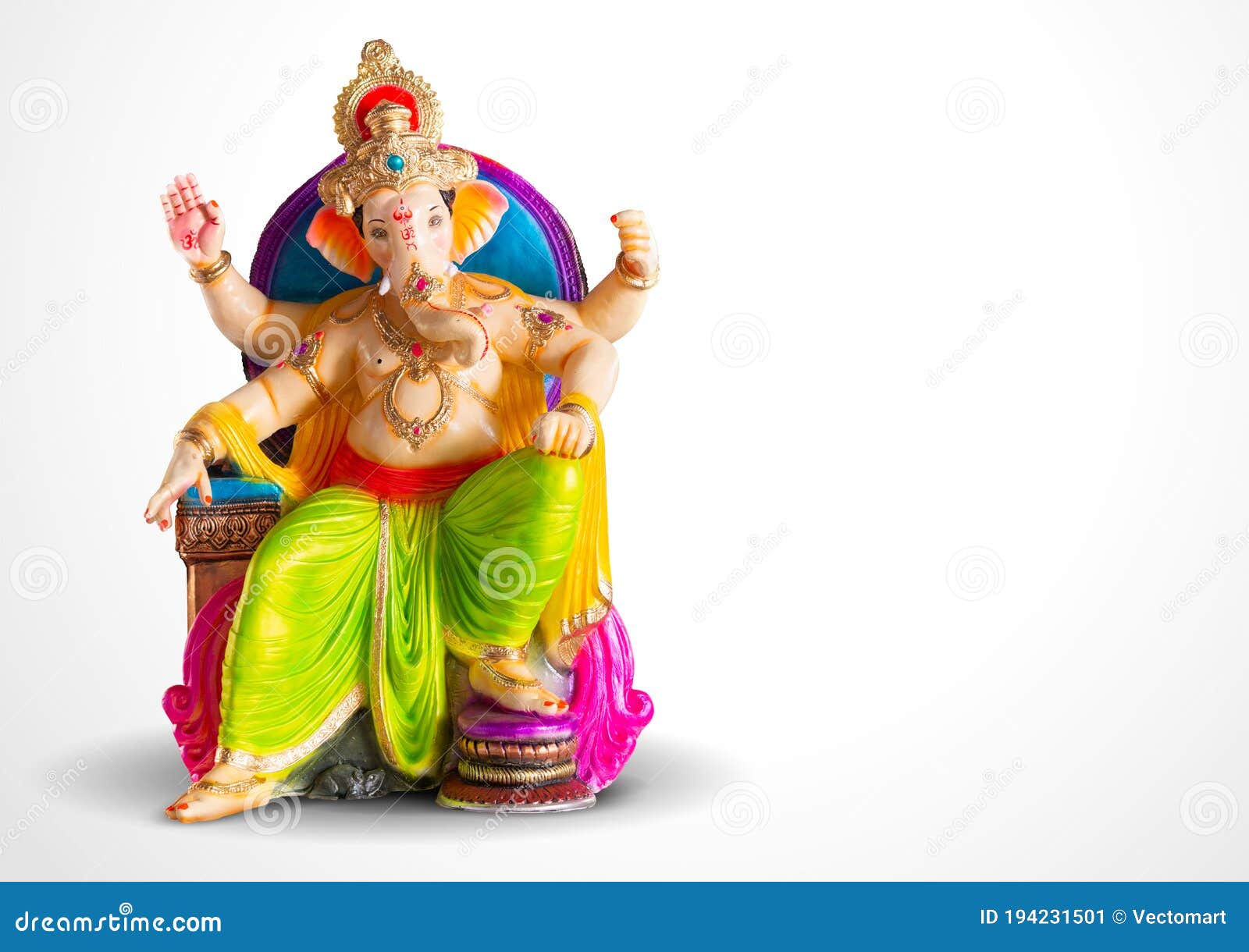 Lord Ganpati Idol for Happy Ganesh Chaturthi Festival of India Stock Image  - Image of chaturthi, celebration: 194231501