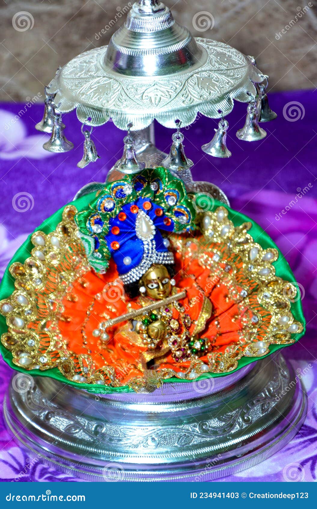 Lord Krishna Also Known As Laddu Gopal Sculpture in Beautiful ...