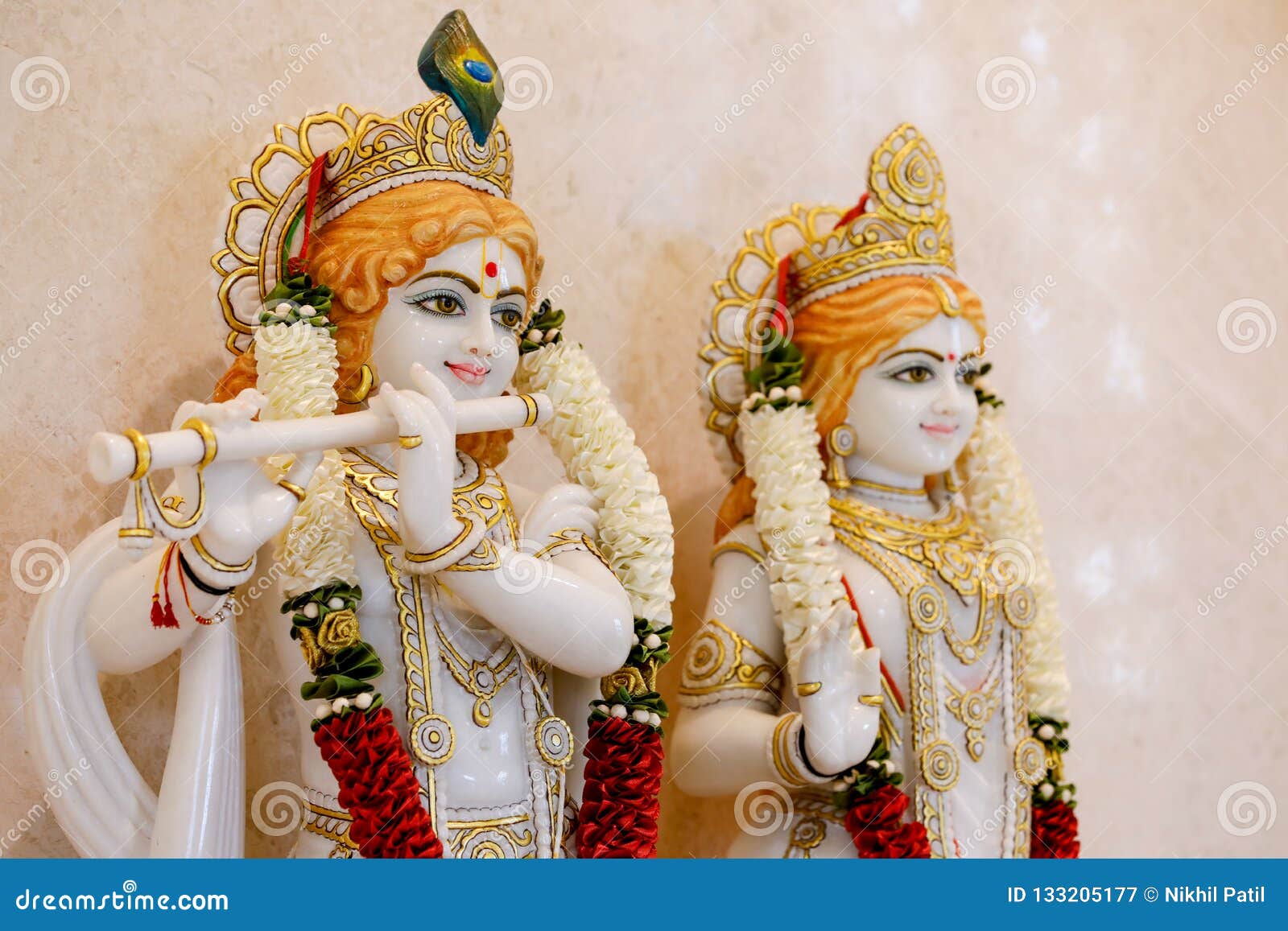 Lord Krishna and Radha stock image. Image of krishna - 133205177