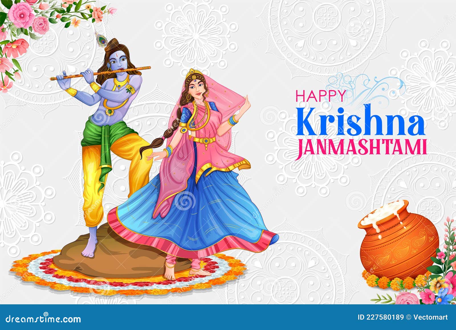 Lord Krishna and Radha in Religious Festival Background of India Shri Krishan Janmashtami Stock Vector - Illustration of colorful, kanhaiya: 227580189 Lord Krishna and Radha in Religious Festival Background of India Shri Krishan Janmashtami Stock Vector - Illustration of colorful, kanhaiya: 227580189