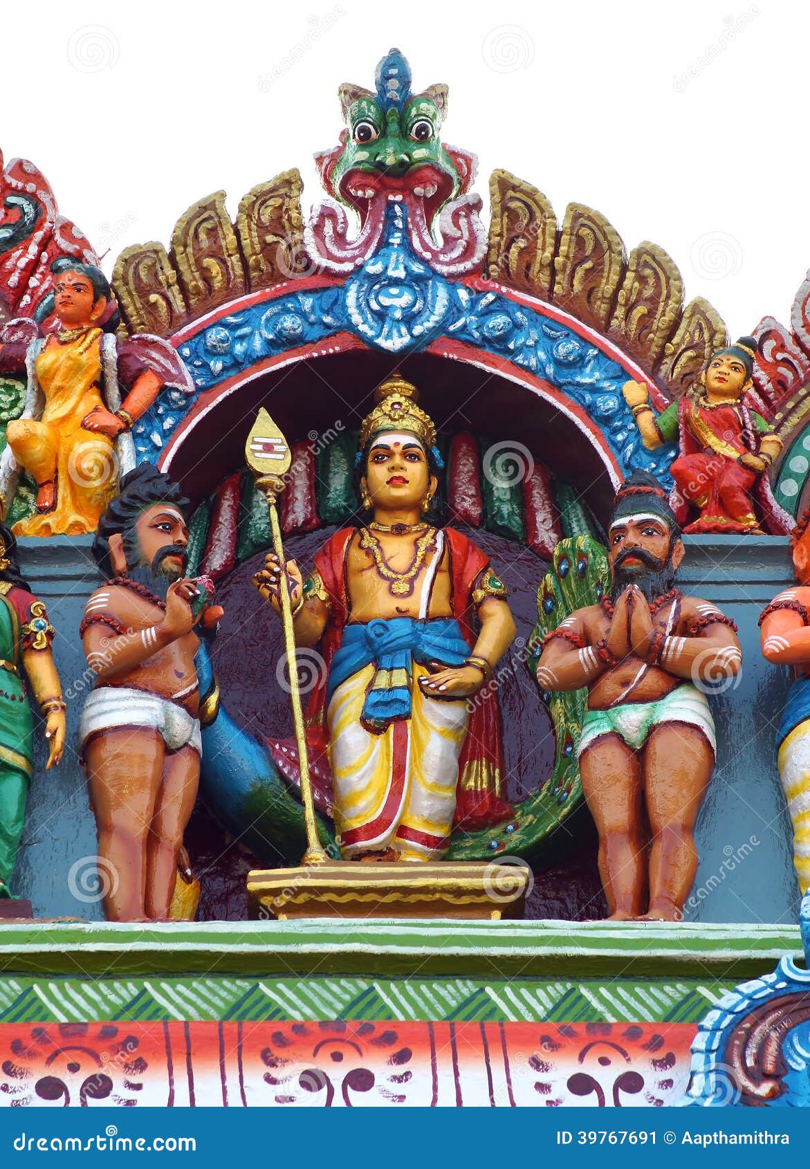 Lord Muruga with His Disciples Stock Image - Image of karthikeya ...