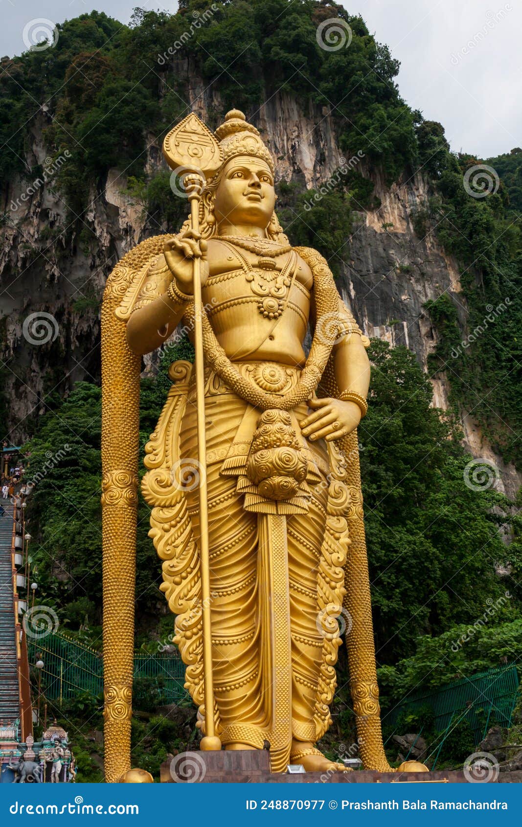 Lord Murugan Statue (Tugu Dewa Murugga), a Hindu Deity at Batu ...