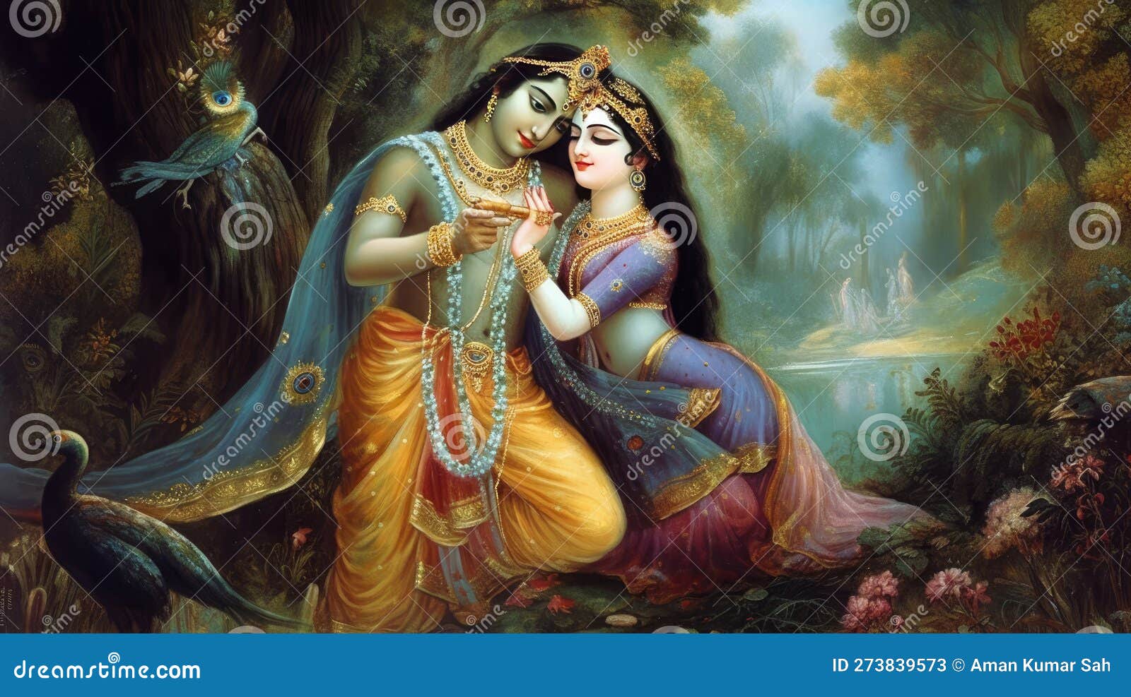 Lord Radha Krishna are Known for Their Divine Love and Devotion ...