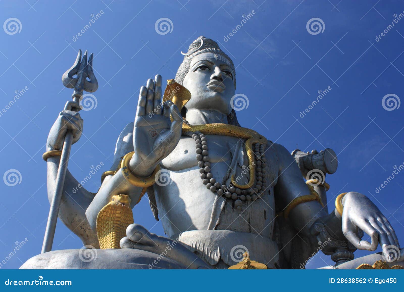 Lord Shiva Statue, India. stock photo. Image of blue 28638562