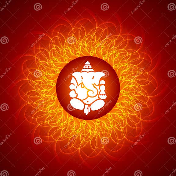 Lord Shree Ganesh stock illustration. Illustration of lord - 10640936