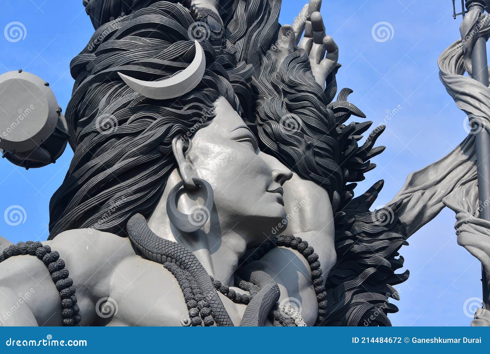 Lord Siva Statue in Azhimala Siva Temple Editorial Photography ...