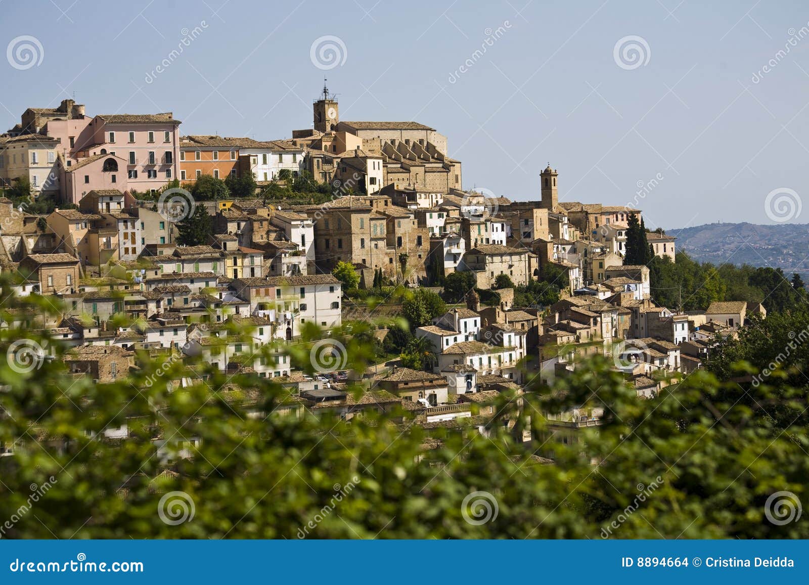 Loreto Aprutino, Abruzzo, Italy Stock Photo Image of hills, houses